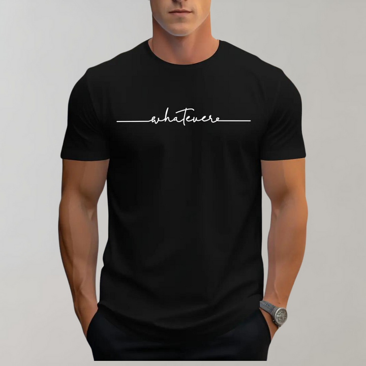 Lässiges Herren T-Shirt mit Rundhalsausschnitt und minimalistischem Print
