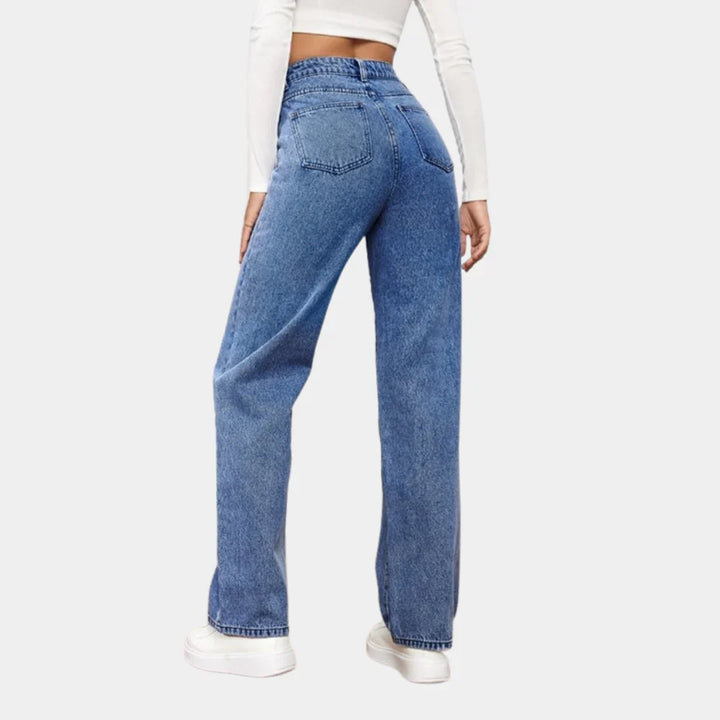 Damen-Jeans mit geradem Bein