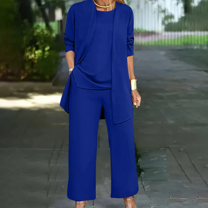 Elegantes dreiteiliges Damen-Hosenanzug-Set