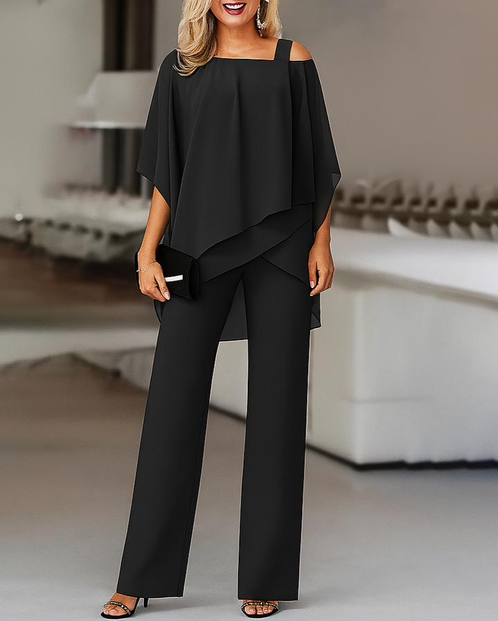 Elegantes schulterfreies 2-teiliges Set für Damen