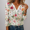 Lässige Bluse mit Blumendruck