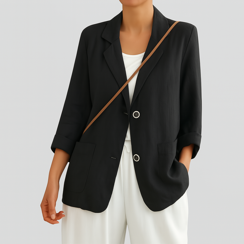 Relaxed Fit Blazer aus Naturfasern