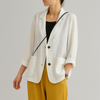 Relaxed Fit Blazer aus Naturfasern