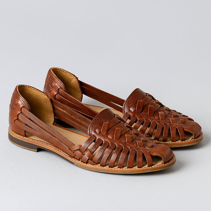 Riemchen-Slingback-Sandalen mit geschlossener Spitze für Damen