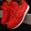 Glitzernde Chunky-Sneakers für Damen