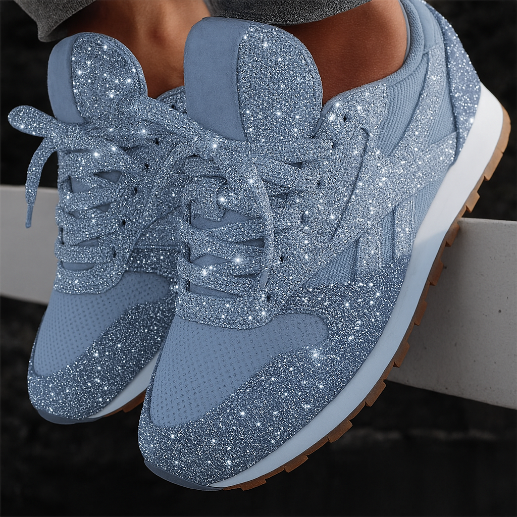 Glitzernde Chunky-Sneakers für Damen