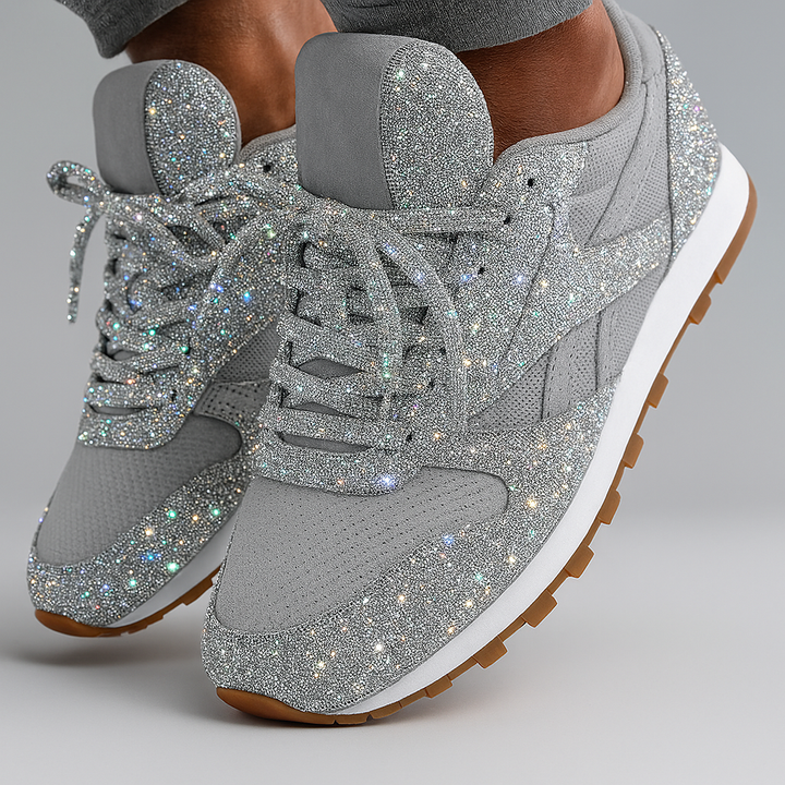 Glitzernde Chunky-Sneakers für Damen