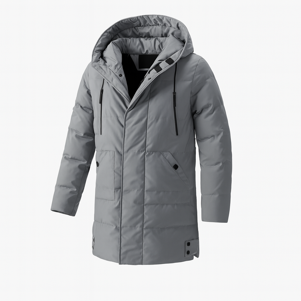 Isolierte Herrenjacke mit Kapuze – Funktionelle Wärme für jeden Tag