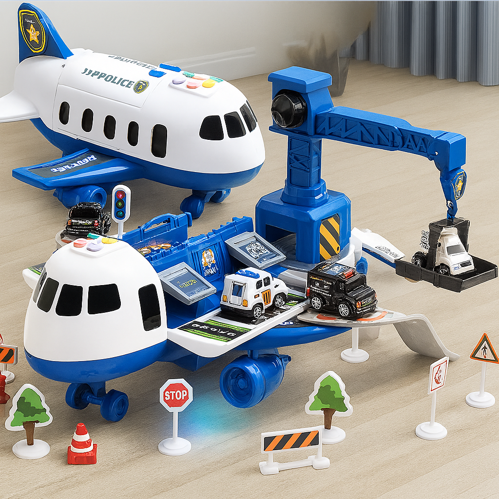 Abenteuerliches Flugzeug-Spielset für Kinder