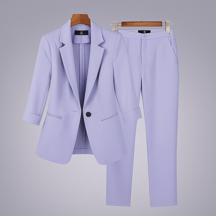 Formelles Anzug-Set für Damen mit Blazer und Hose