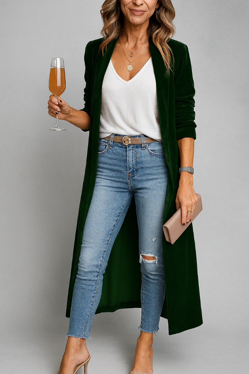 Langer Duster-Cardigan für Damen