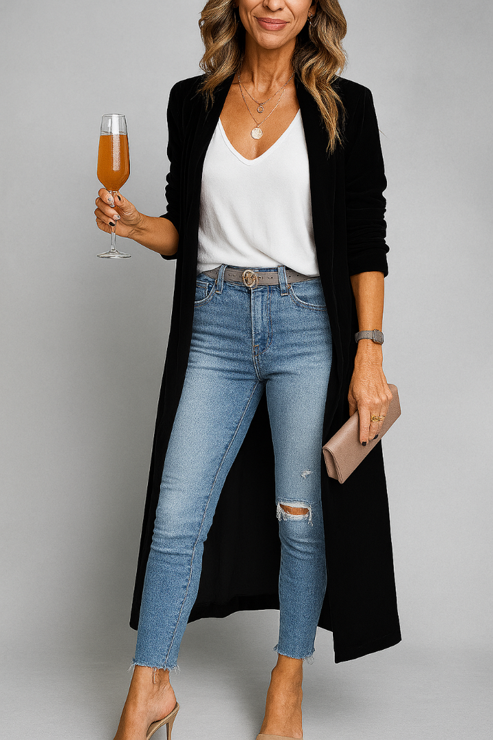 Langer Duster-Cardigan für Damen