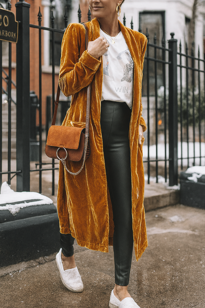 Langer Duster-Cardigan für Damen