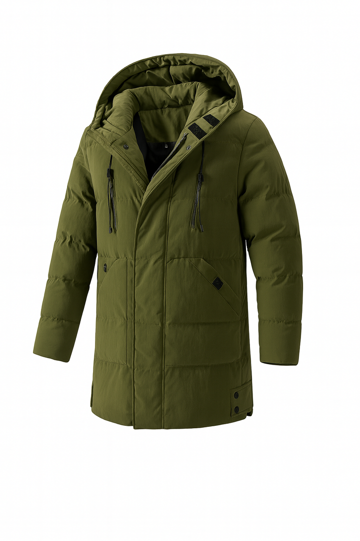 Isolierte Herrenjacke mit Kapuze – Funktionelle Wärme für jeden Tag