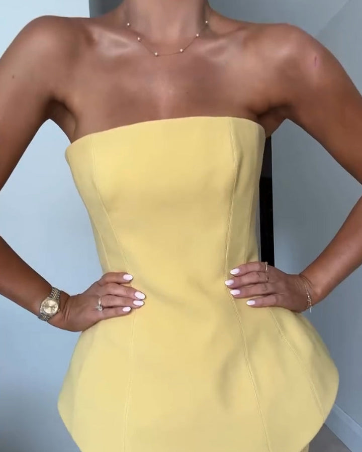 Strapless Maxikleid für Damen
