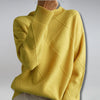 Klassischer Damen-Wolle Rollkragenpullover