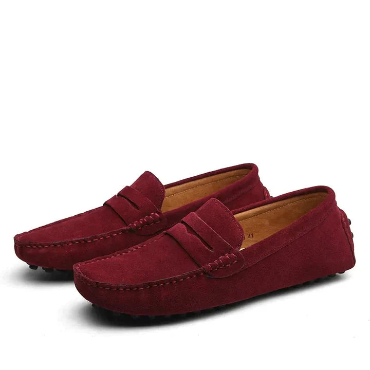 Elegante Herren-Loafer aus Wildleder im italienischen Stil