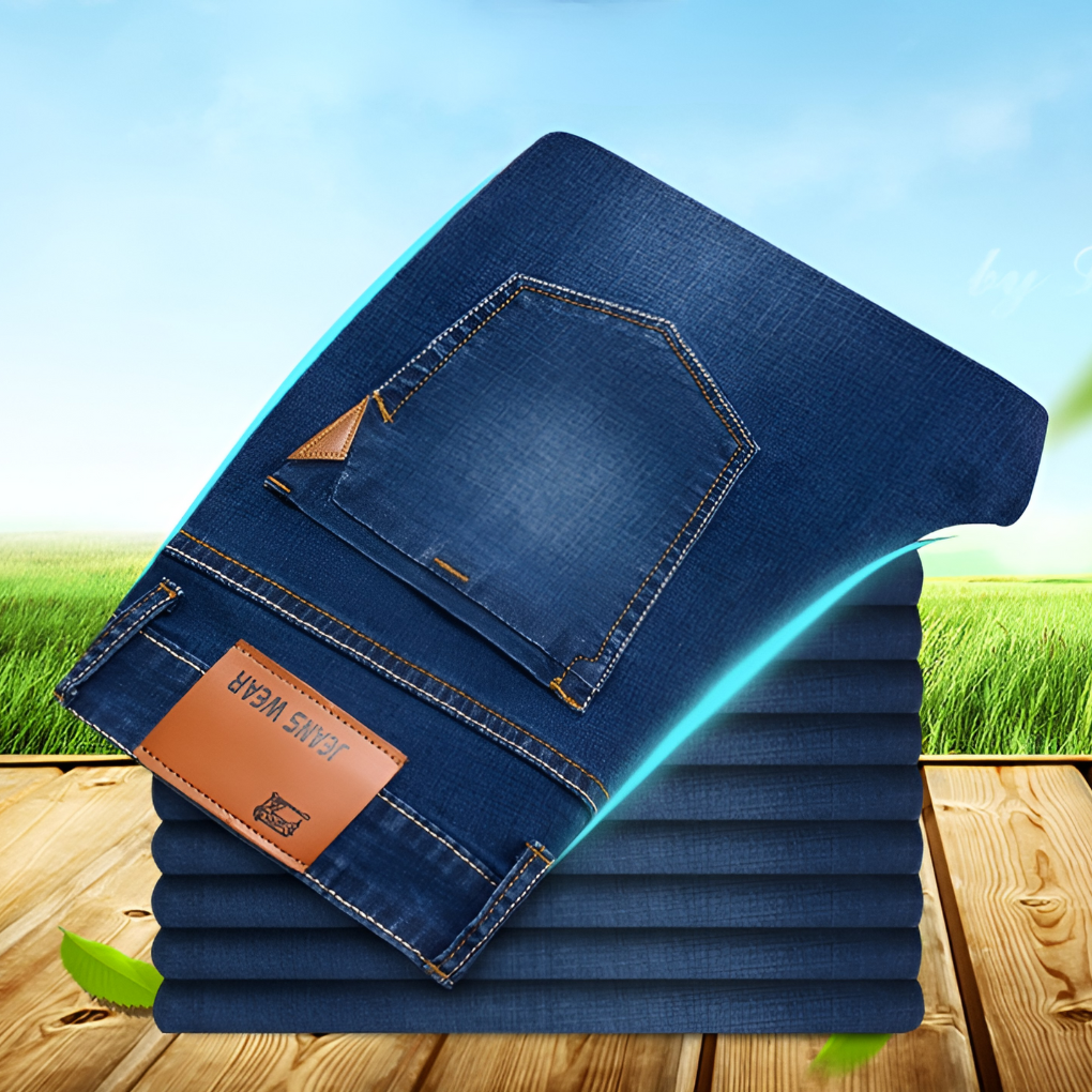 Herrenjeans mit geradem Bein