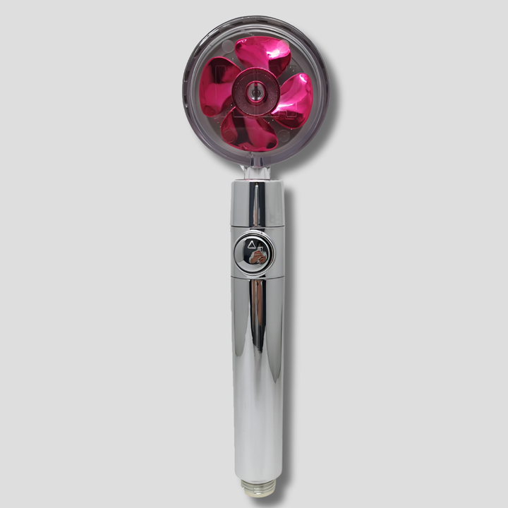 Duschkopf mit rotierendem Propeller und Hochdruck-Regeneffekt