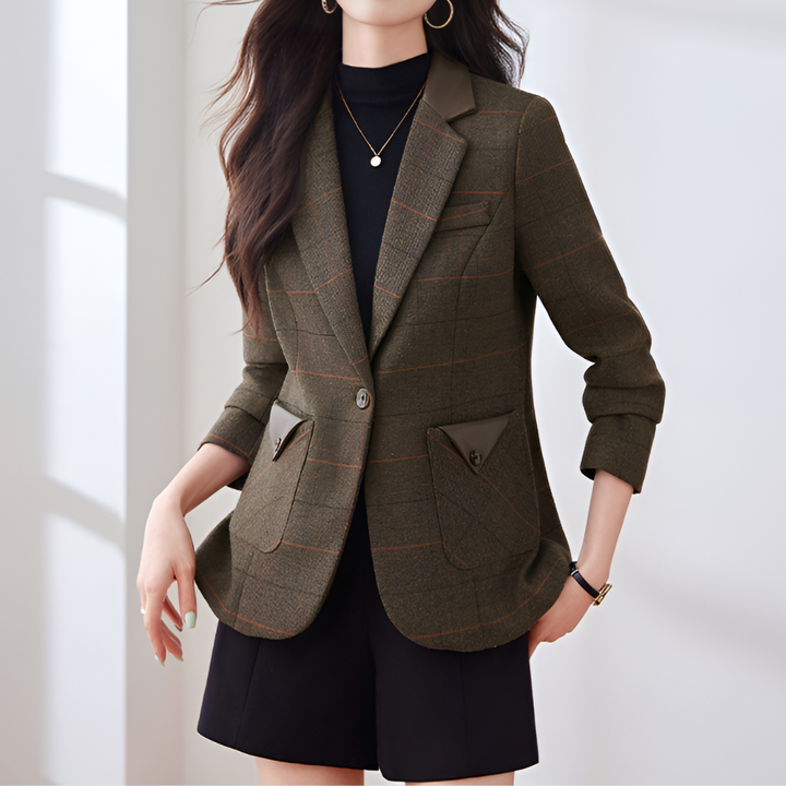 Koreanisch inspirierter Einknopf-Blazer