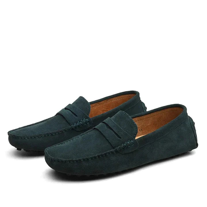 Elegante Herren-Loafer aus Wildleder im italienischen Stil