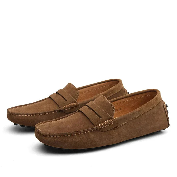Elegante Herren-Loafer aus Wildleder im italienischen Stil