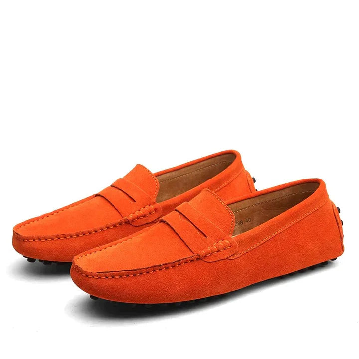 Elegante Herren-Loafer aus Wildleder im italienischen Stil