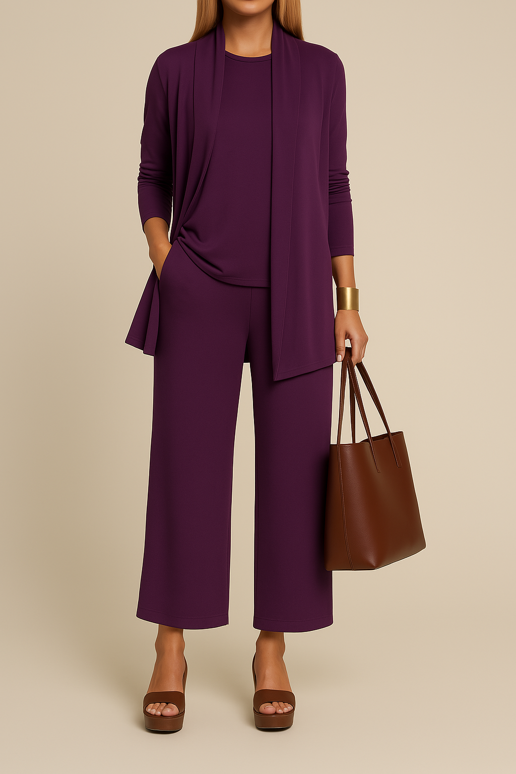 Stilvoller, raffinierter dreiteiliger Anzug