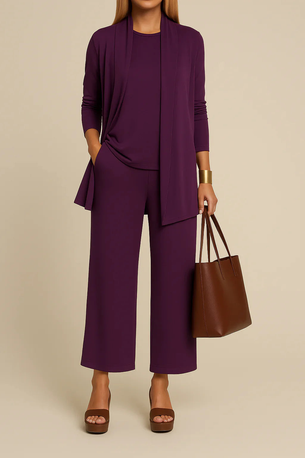 Stilvoller und raffinierter 3-teiliger Anzug