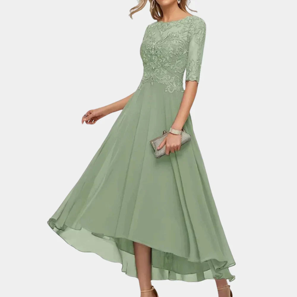 Elegantes knöchellanges Chiffonkleid für Damen