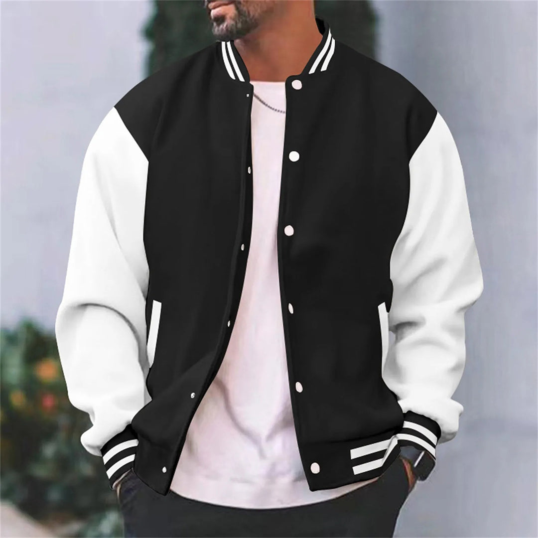 Lässige Baseballjacke für Herren für den Herbst