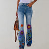 Flare-Design-Denimhose für Damen