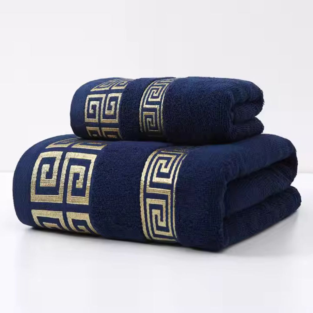 Premium-Handtuchset aus Baumwolle, 2er-Pack