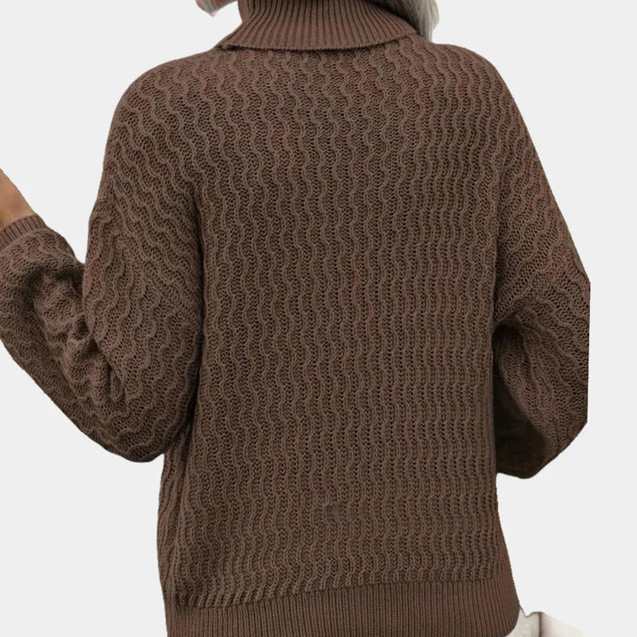 Klassischer Rollkragenpullover mit Argyle-Muster