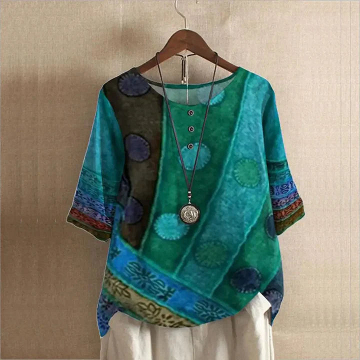 Top mit Rundhalsausschnitt