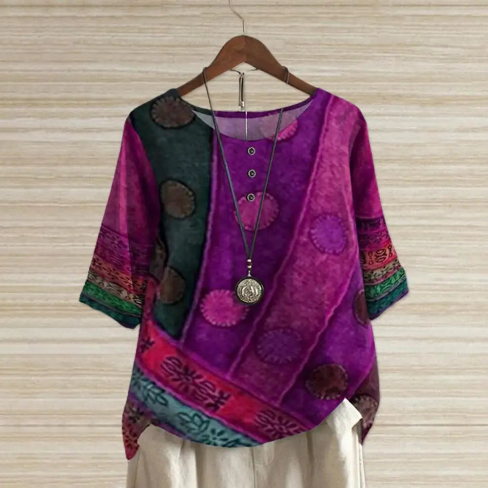 Elegantes Rundhals-Top