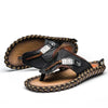 Stilvolle Herren-Leder-Zehensandalen