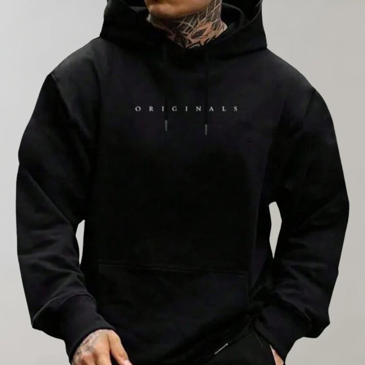 Stylischer Herren Hoodie mit Kapuze und praktischer Tasche