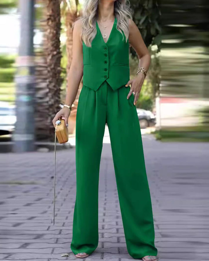 Elegantes ärmelloses Blazer-Set für Damen