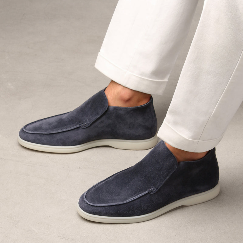 Eleganter Kalbs Suede Herren Loafer