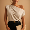 Luftiges Off-Shoulder-Top mit Fledermausärmeln für Damen