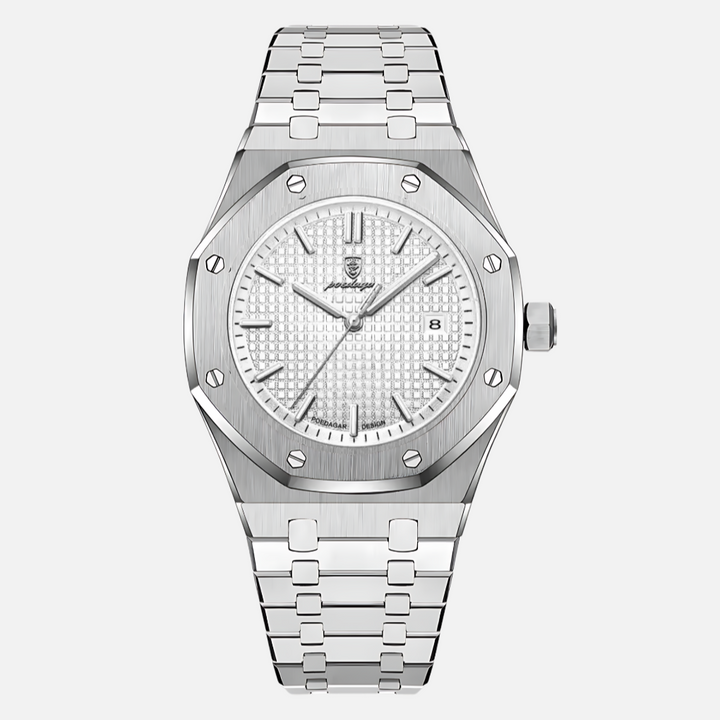 Elegante Herrenuhr aus Edelstahl