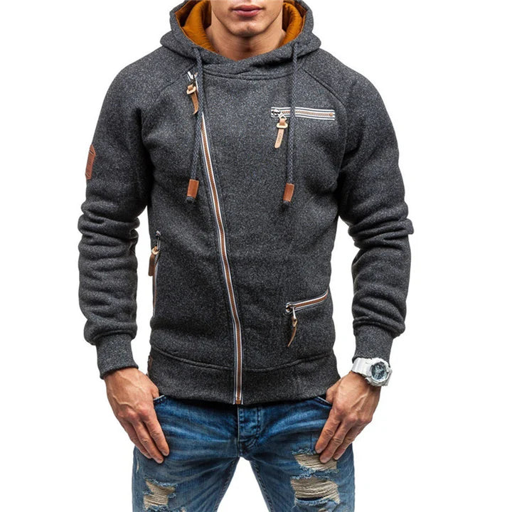 Casual Herren-Fleece-Hoodie mit Taschen