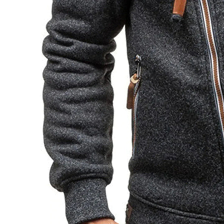 Lässiger Fleece-Hoodie mit Taschen für Herren