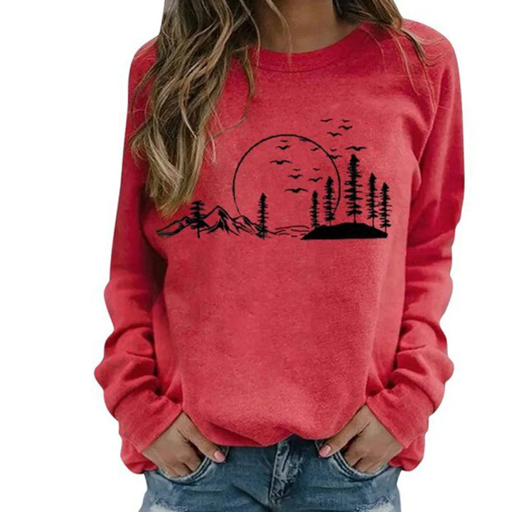 Bequemer Damen Pullover mit Rundhalsausschnitt