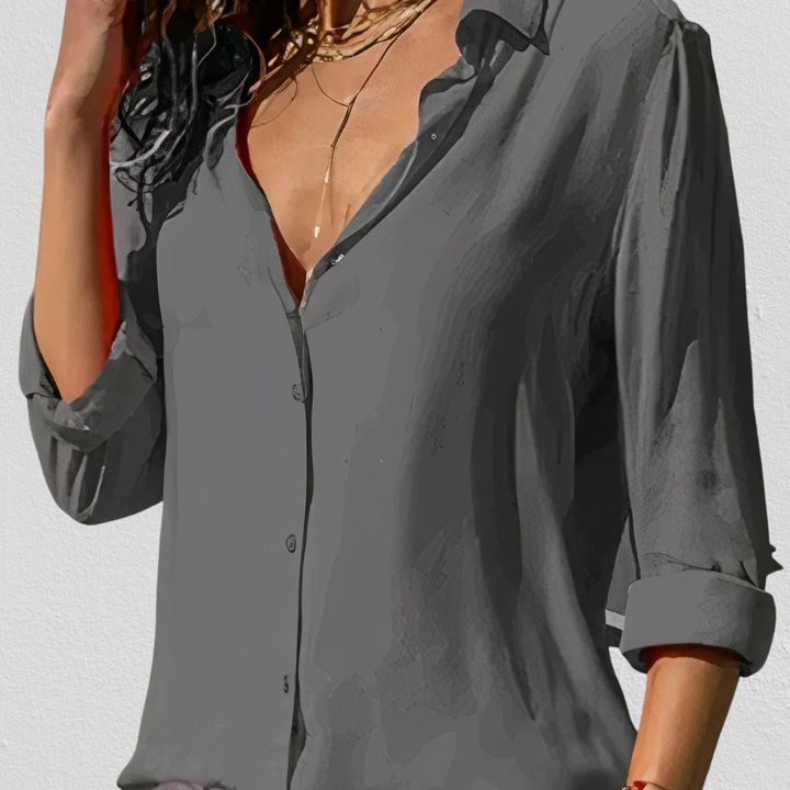 Elegante Chiffon Bluse für Damen