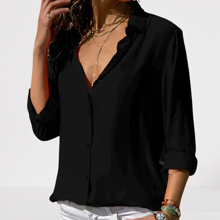 Elegante Chiffon Bluse für Damen