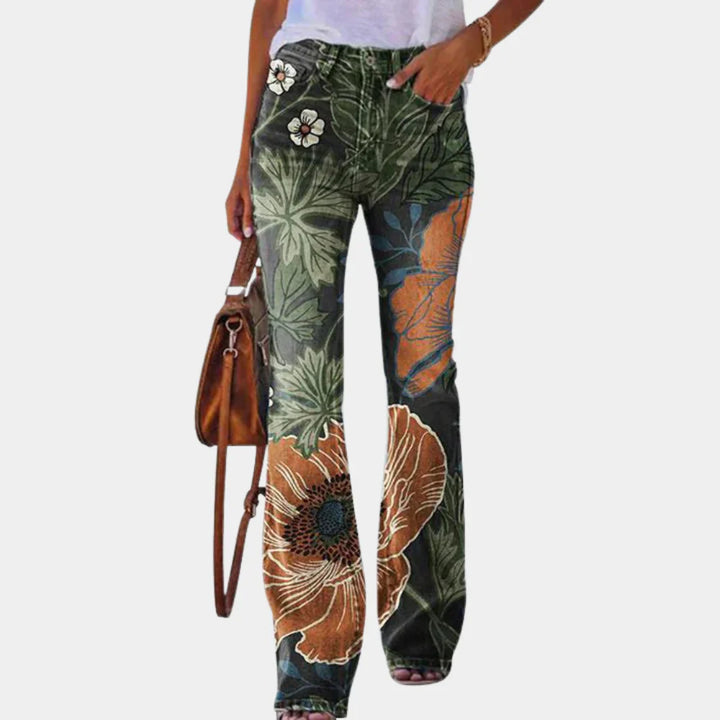 Damen-Flared-Hose mit schmeichelhafter Passform und stilvollem Design