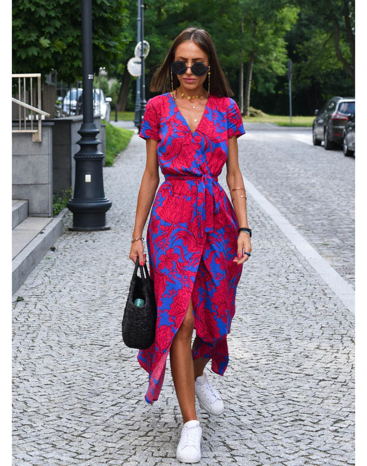 Sommerliches Maxikleid mit Blumenprint und eleganter A-Linie
