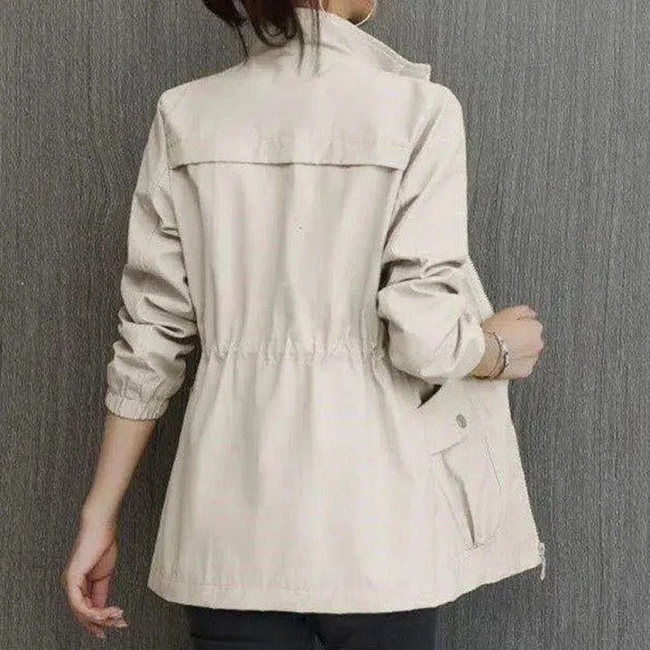 Noena – Kurzer Trenchcoat mit verstellbarer Taille für Damen